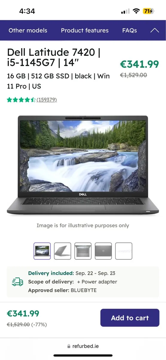 Dell laptop 7420 - Image 3