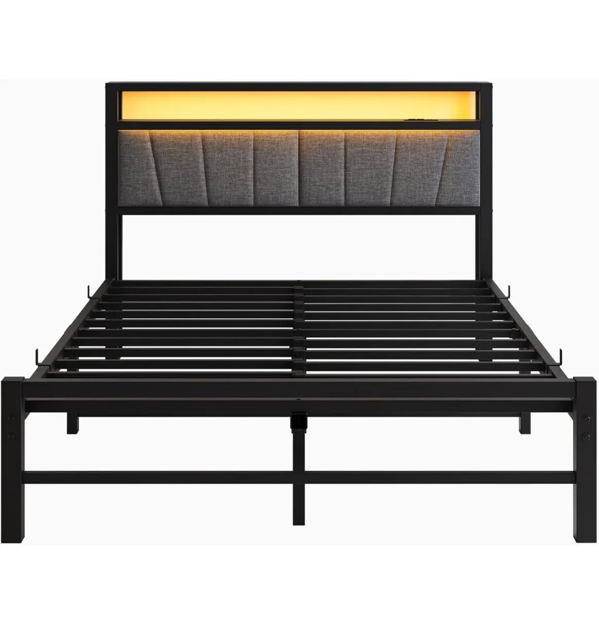King Size Bed Base with Charging Station - Image 2