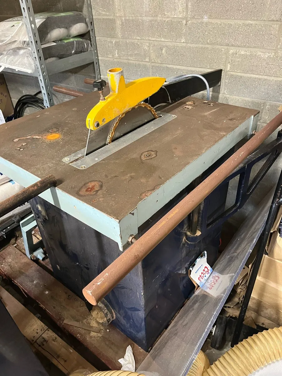 Table saw, planer/thicknesser, pillar drill - Image 1