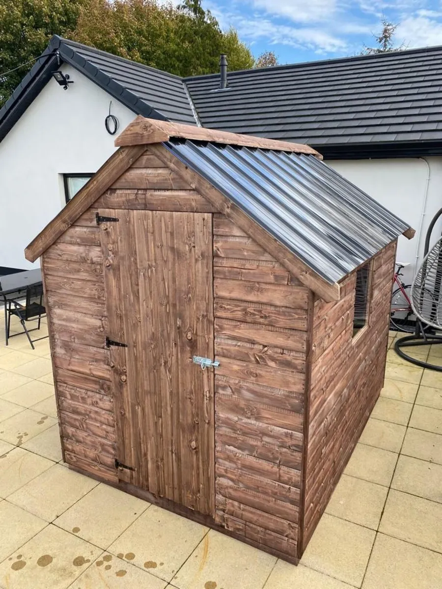 8ft x 6ft Tongue & Groove Garden Shed - Image 2