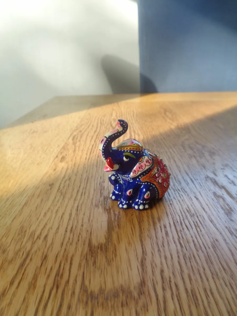 Hand Painted Elephant for Sale - Image 2