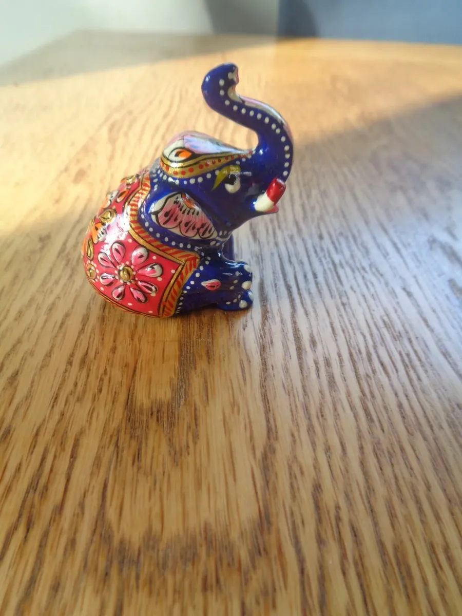 Hand Painted Elephant for Sale - Image 1