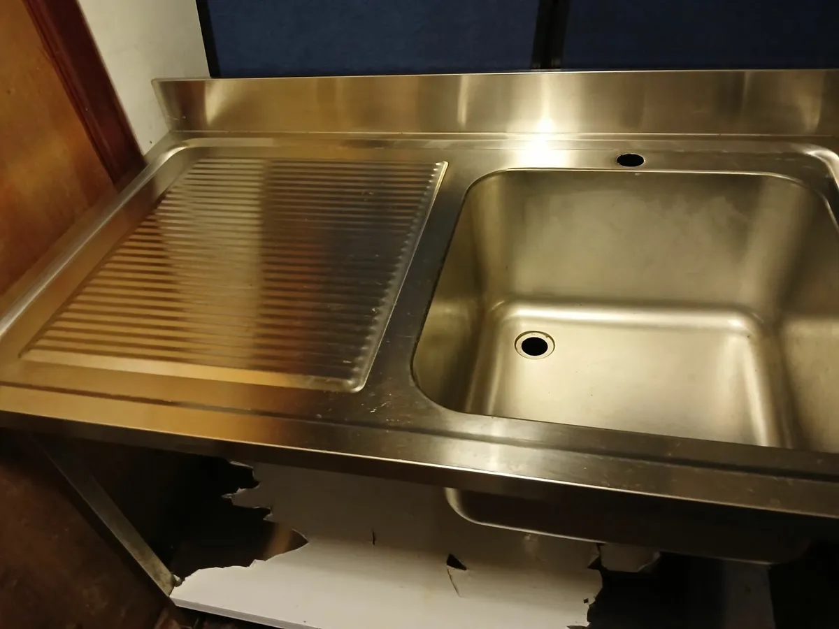 Staneless steel cabbinet sink unit complete - Image 2
