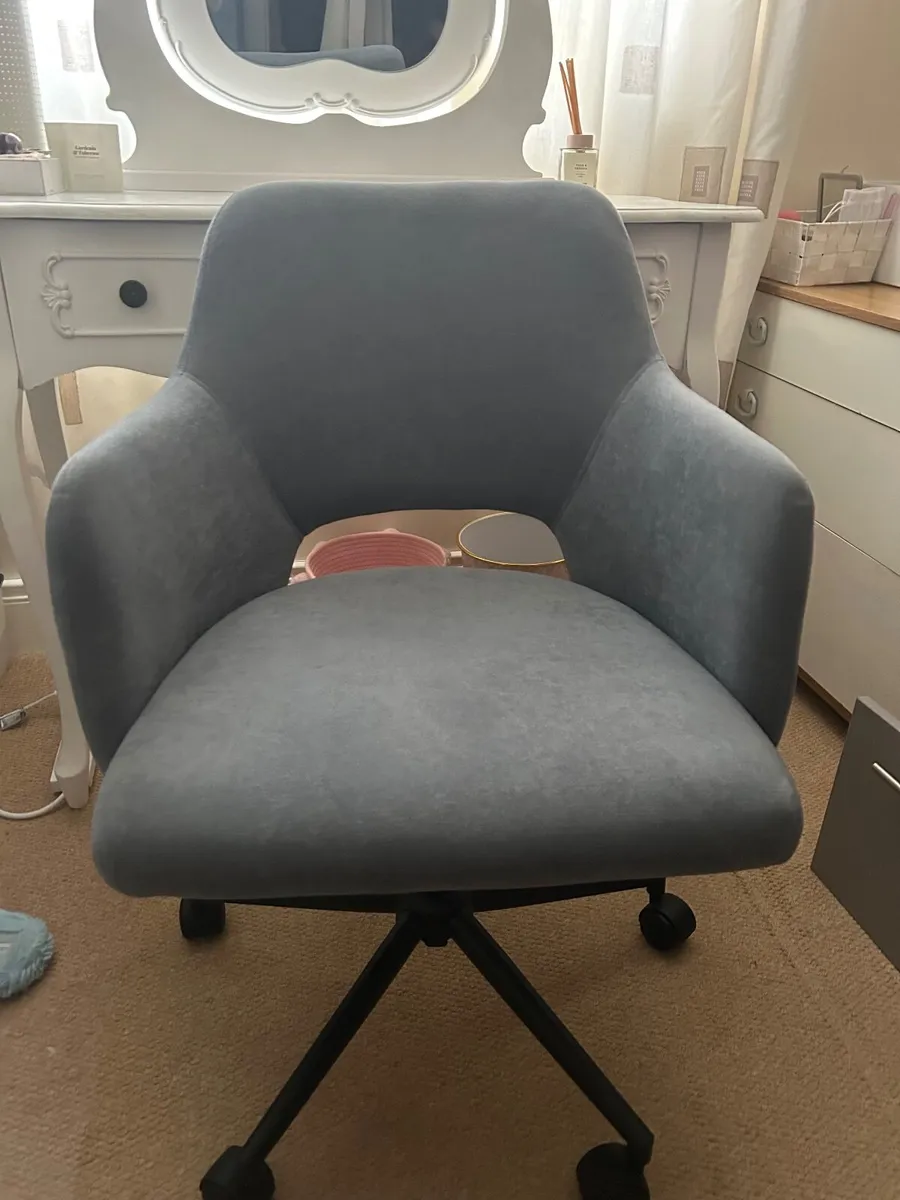Grey Velvet Chair - Image 1
