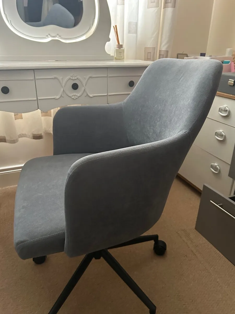 Grey Velvet Chair - Image 2