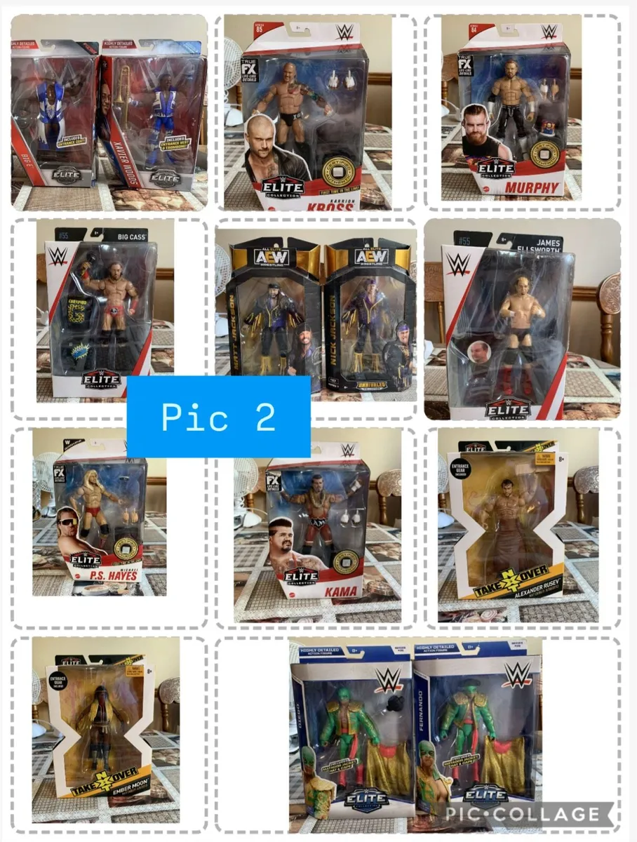 Wwe Aew wrestling wrestlers boxed action figures - Image 2