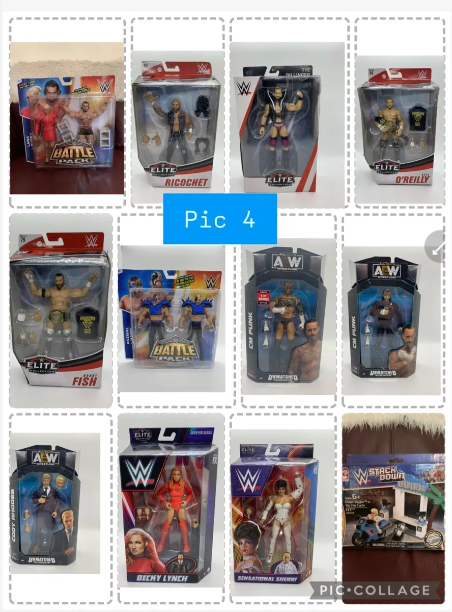 Wwe Aew wrestling wrestlers boxed action figures - Image 4