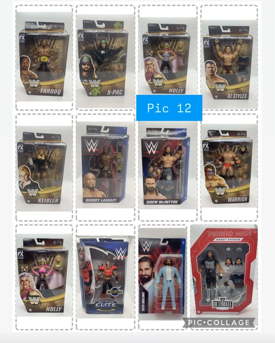 Wwe Aew wrestling wrestlers boxed action figures - Image 3