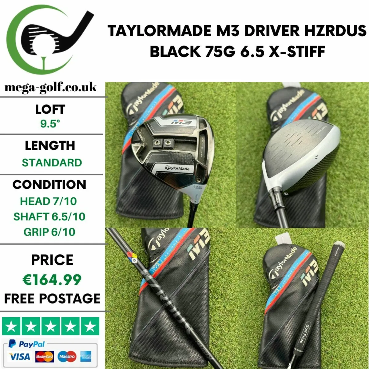 Taylormade M3 Driver / 9.5° / X-Stiff - Image 1