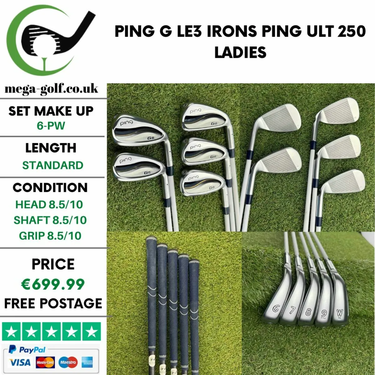Ping G Le3 Irons / 6-Pw / Ping Ult 250 Ladies - Image 1