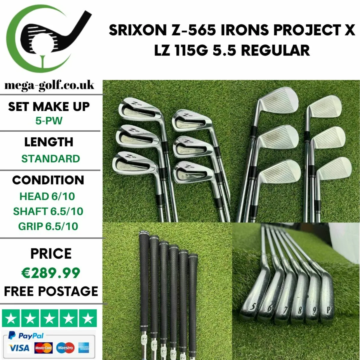 Srixon Z-565 Irons / 5-Pw / Regular - Image 1