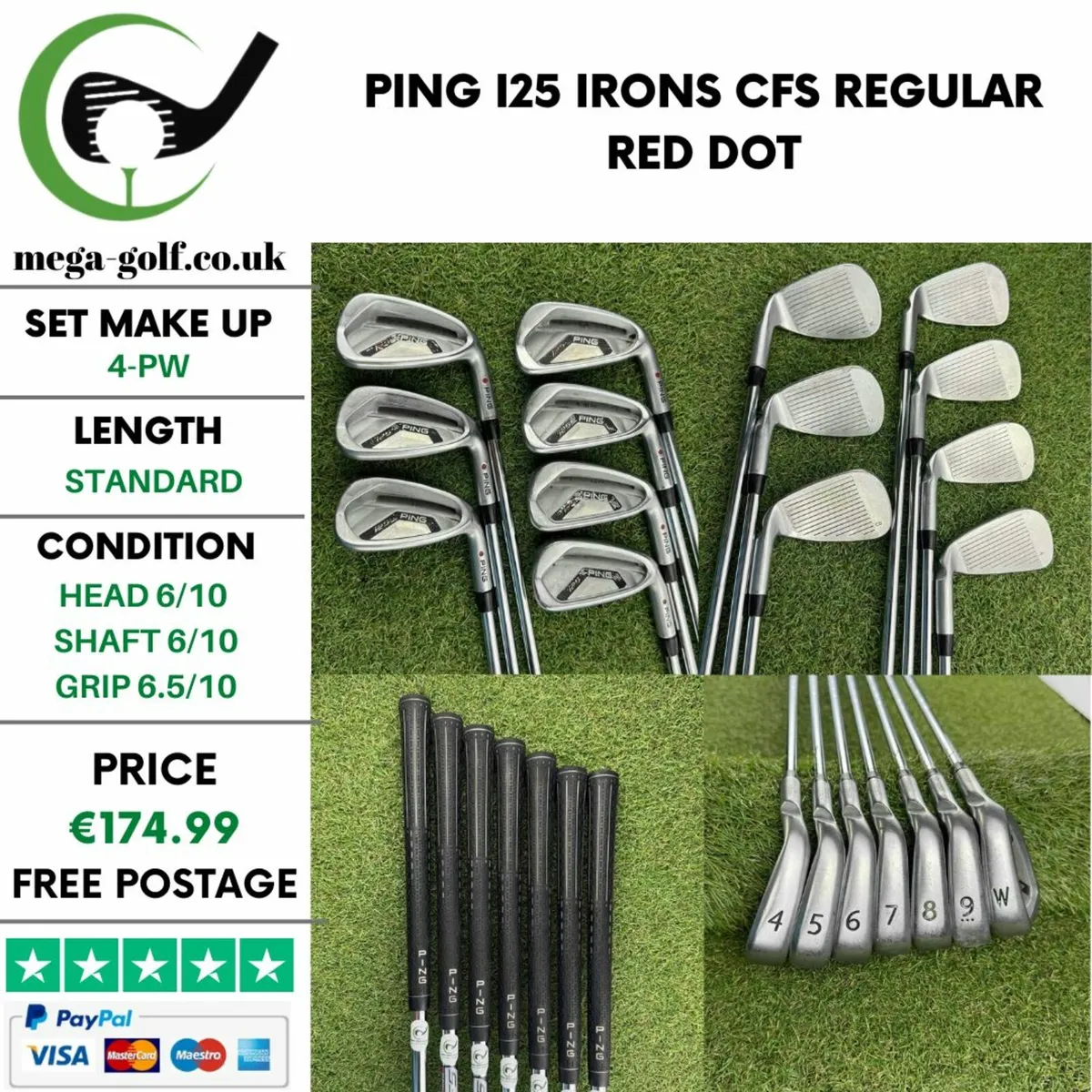 Ping i25 Irons / 4-Pw / Cfs Regular / Red Dot - Image 1