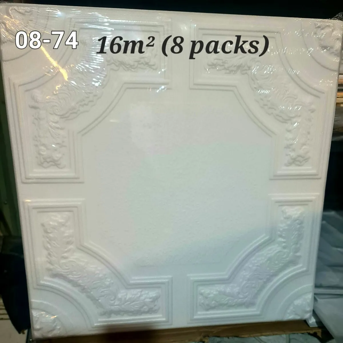 Decoratives Polystyren Ceiling Tiles 8 packs 16m2 - Image 1