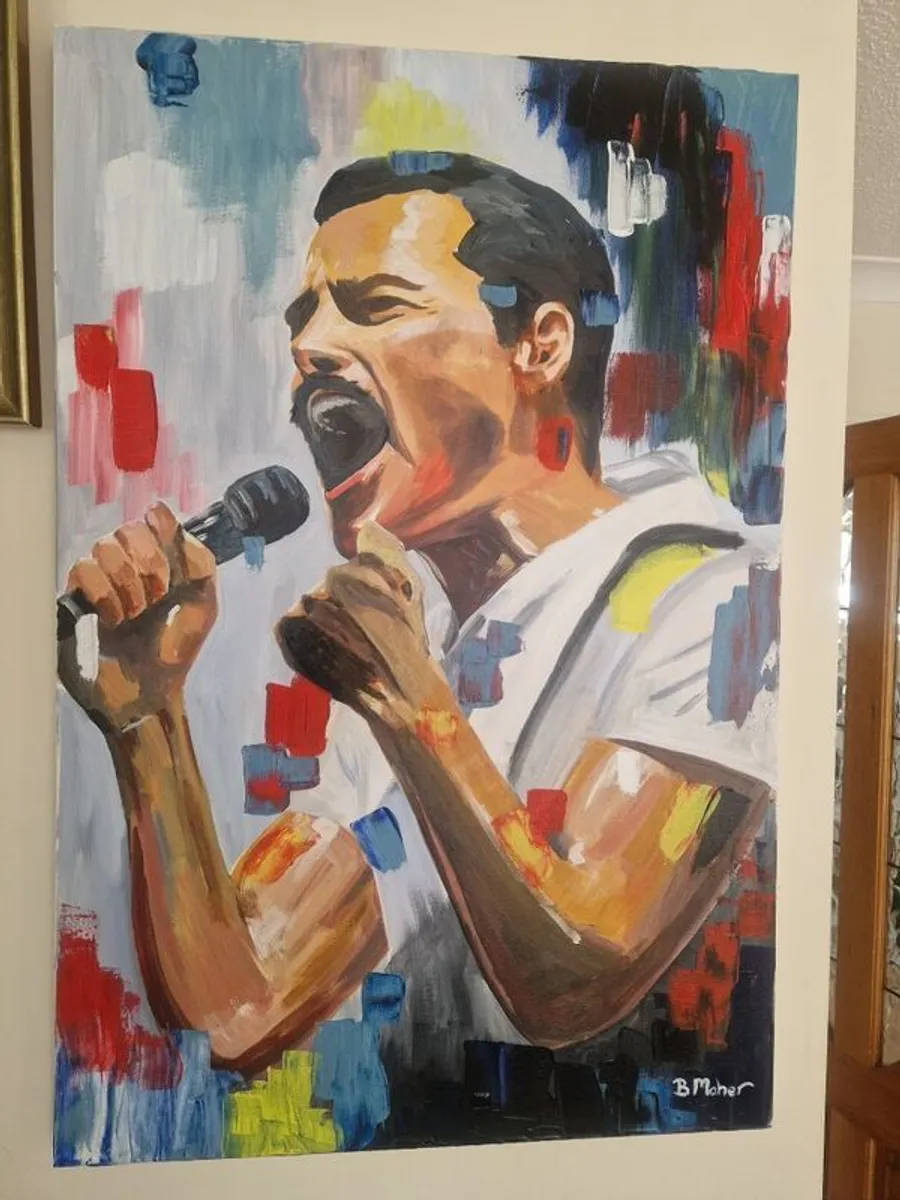 Freddie Mercury original painting - Image 4