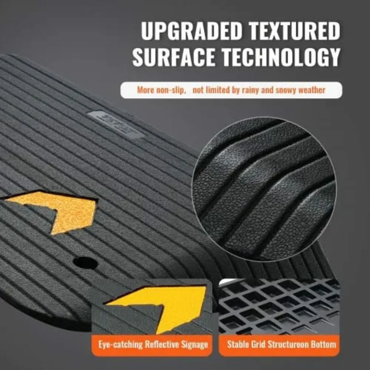 Upgraded Rubber Threshold Ramp, 3.5" Rise Door Ram - Image 4
