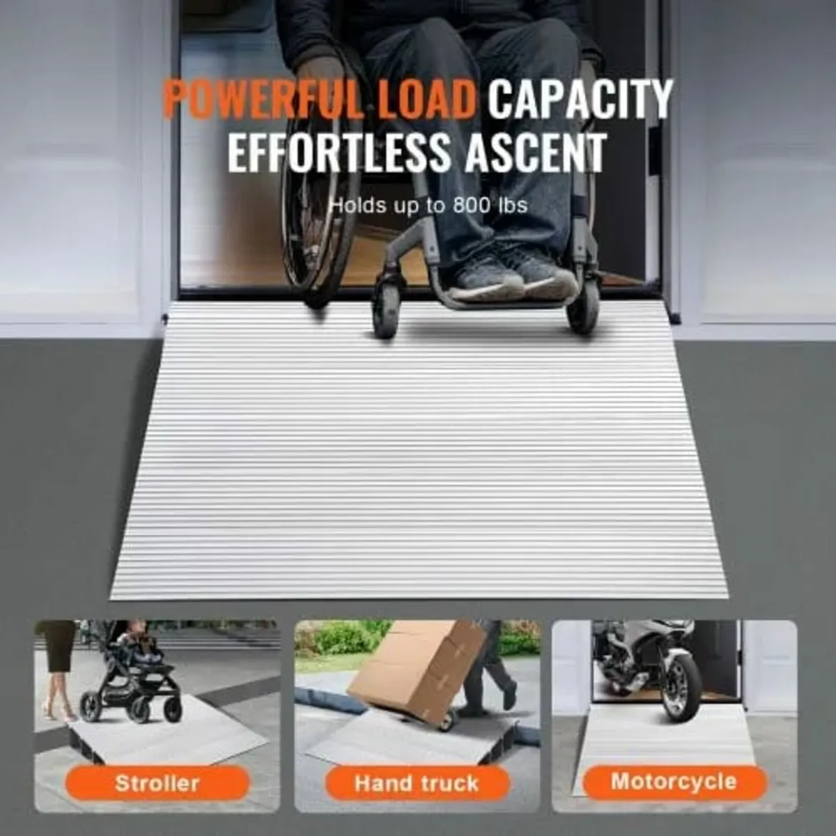 Door Threshold Ramp, 2" Rise, 800 lbs Load Capacit - Image 4