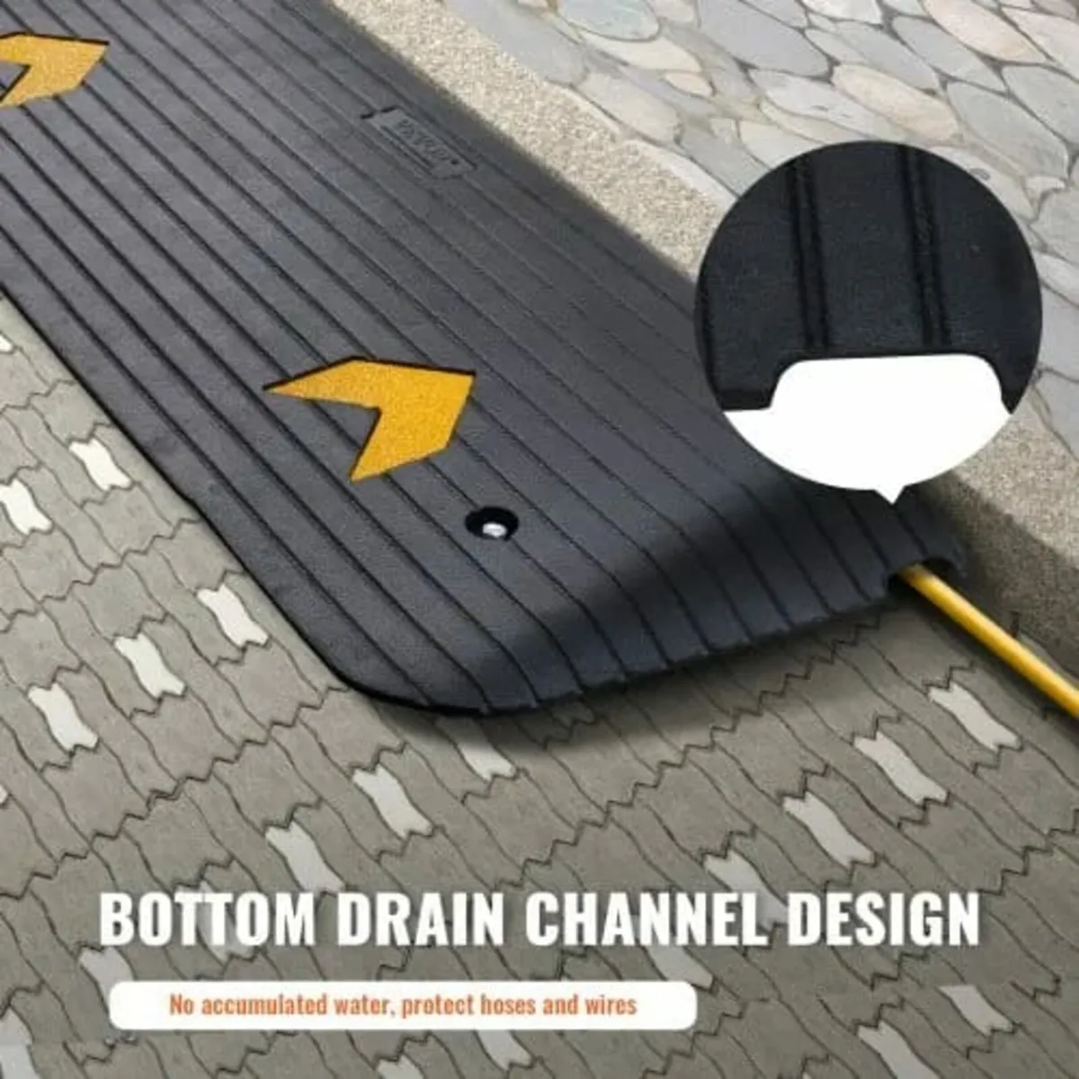 Upgraded Rubber Threshold Ramp, 1.5" Rise Wheelcha - Image 2