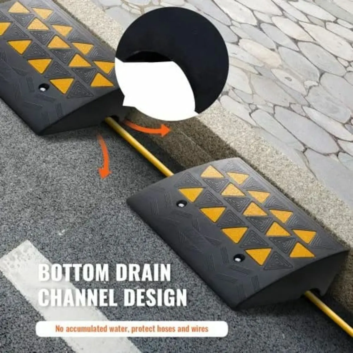 Rubber Curb Ramp 2 Pack, 6" Rise Height Heavy-Duty - Image 4