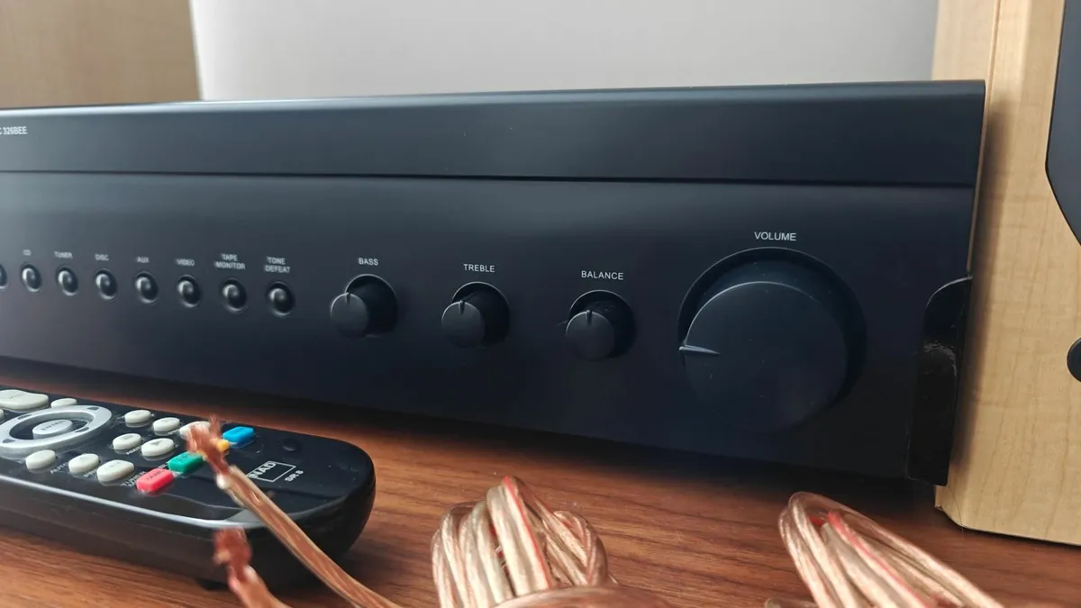 NAD C326BEE stereo amp + Tannoy speakers - Image 4