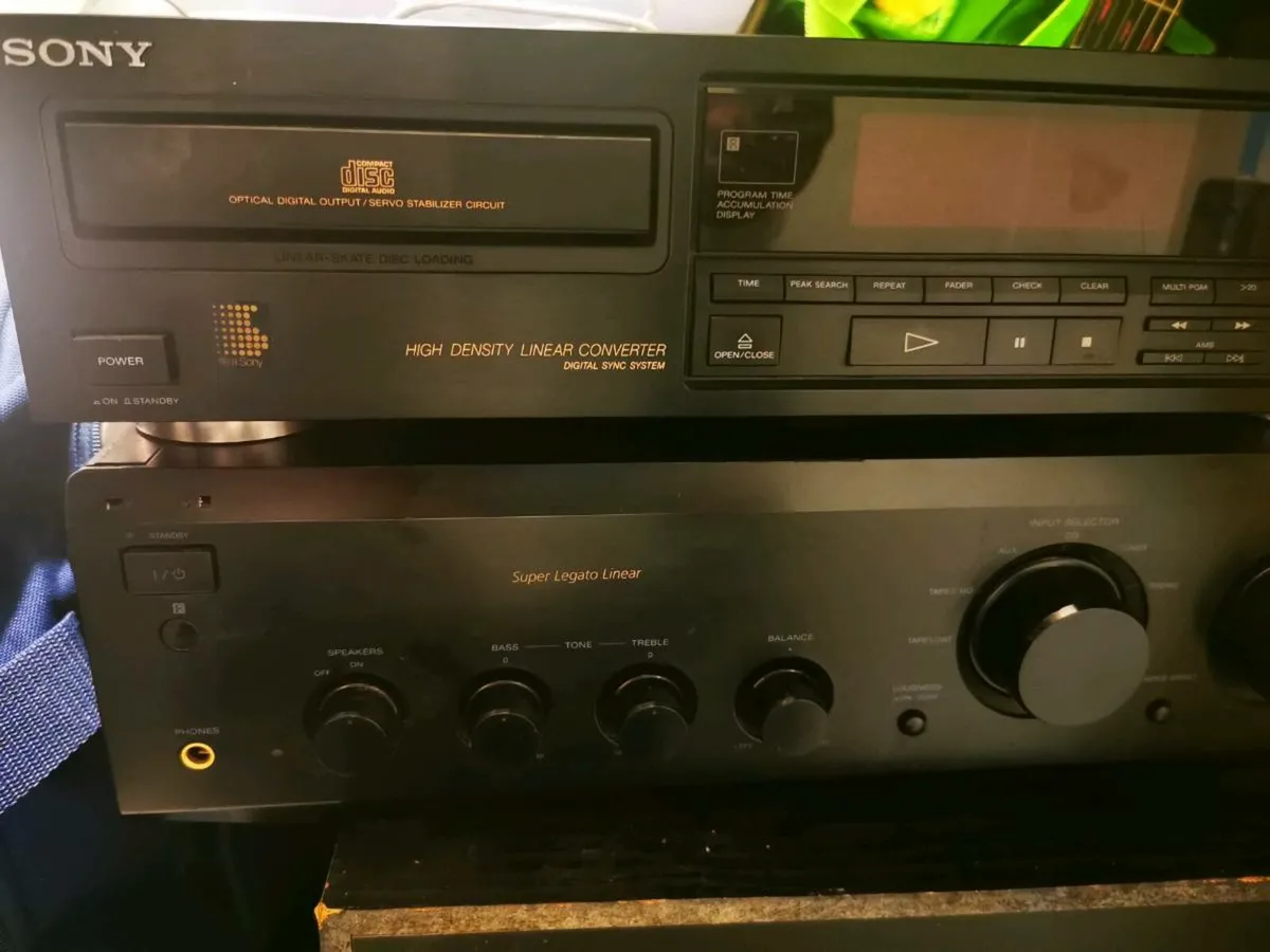 Sony Amplifier and CD player - Image 1