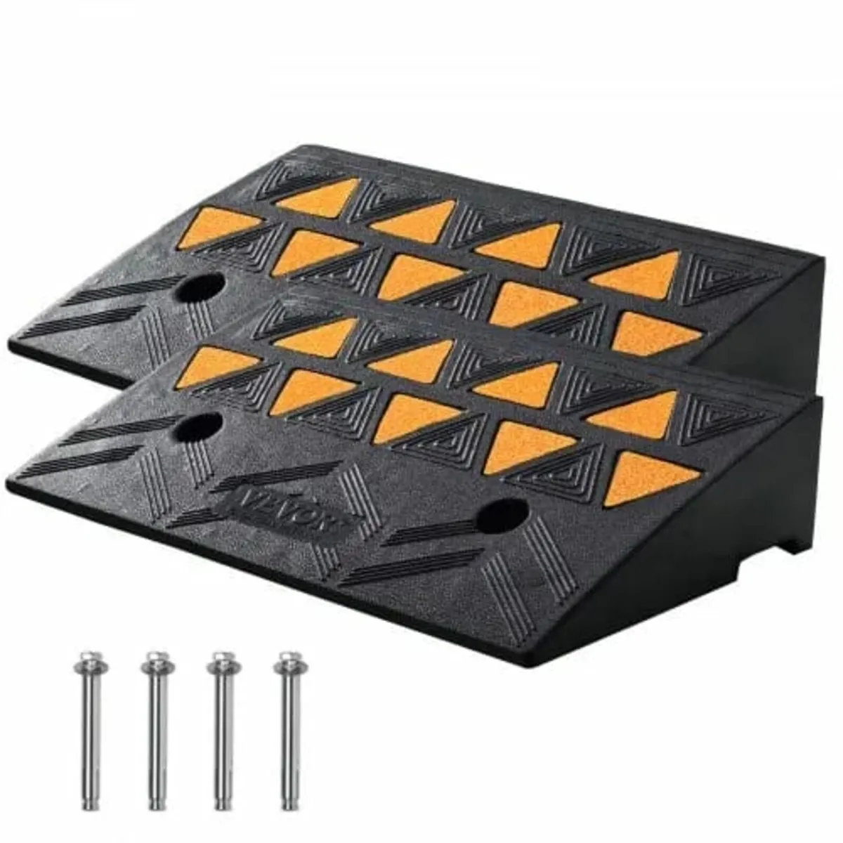 Rubber Curb Ramp 2 Pack, 4.3" Rise Height Heavy-Du - Image 1