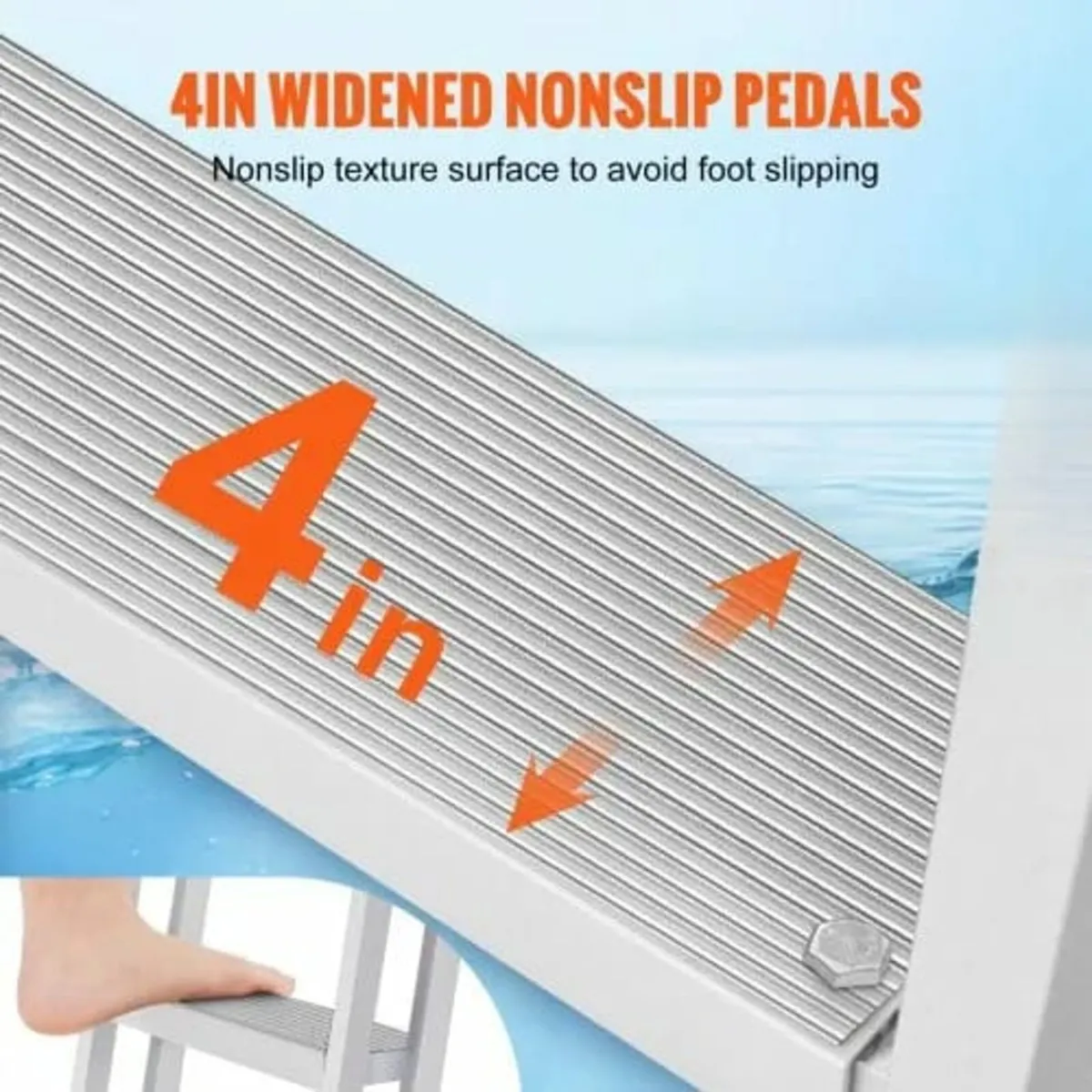 Ladder, Removable 3 Steps, 350 lbs Load Capacity, - Image 2
