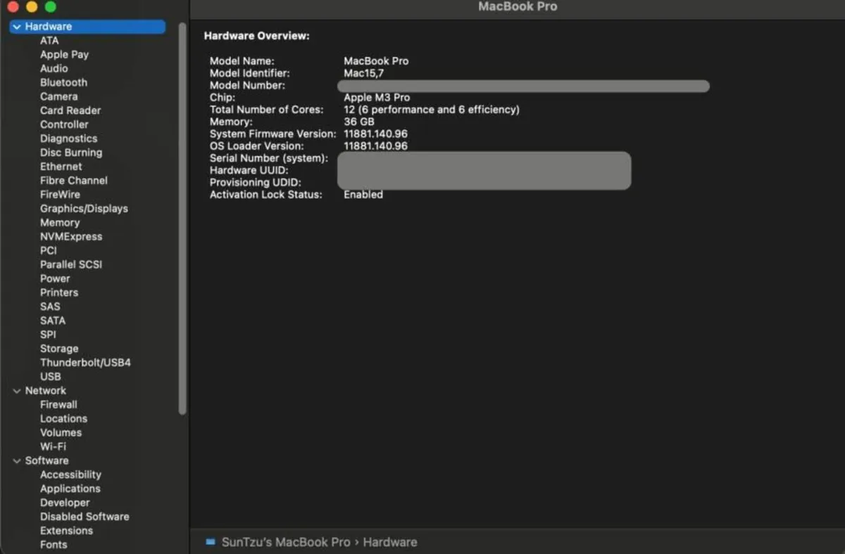 MacBook Pro 16 M3 Pro, 36GB RAM, 4TB SSD - Image 4