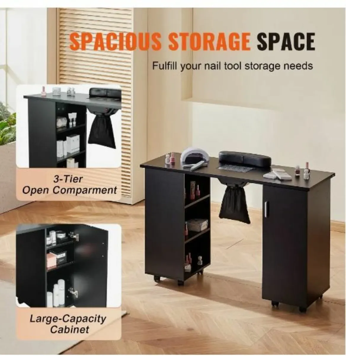 Manicure Table, Nail Table Station - Image 2
