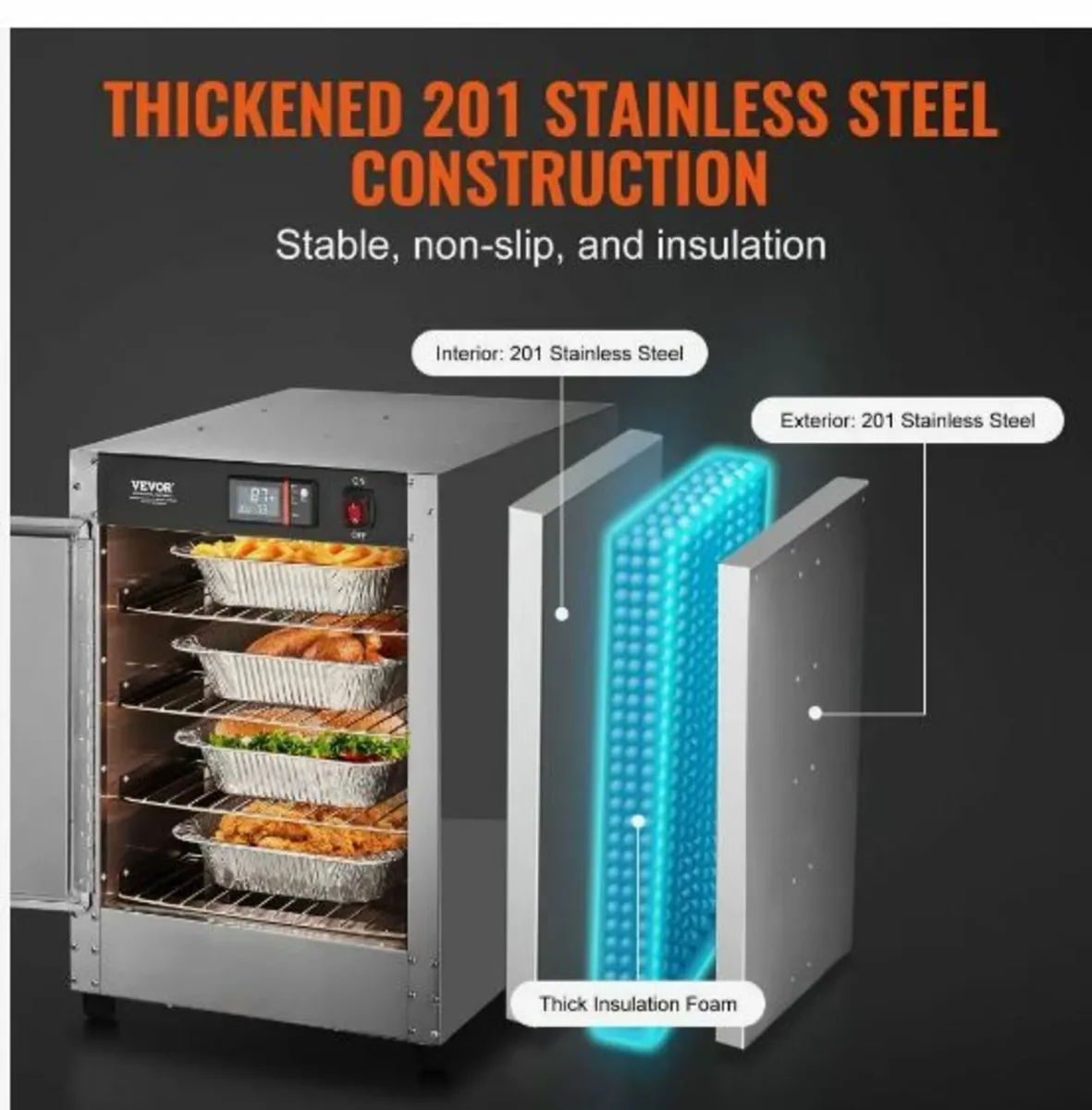 Hot Box Food Warmer, 4-Tier - Image 3