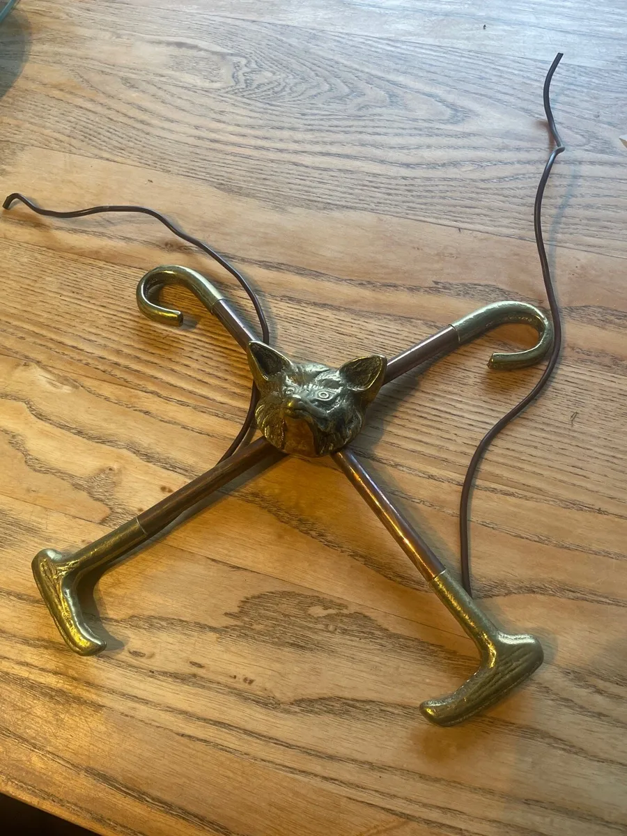 Brass Fox Wall Ornament - Image 1