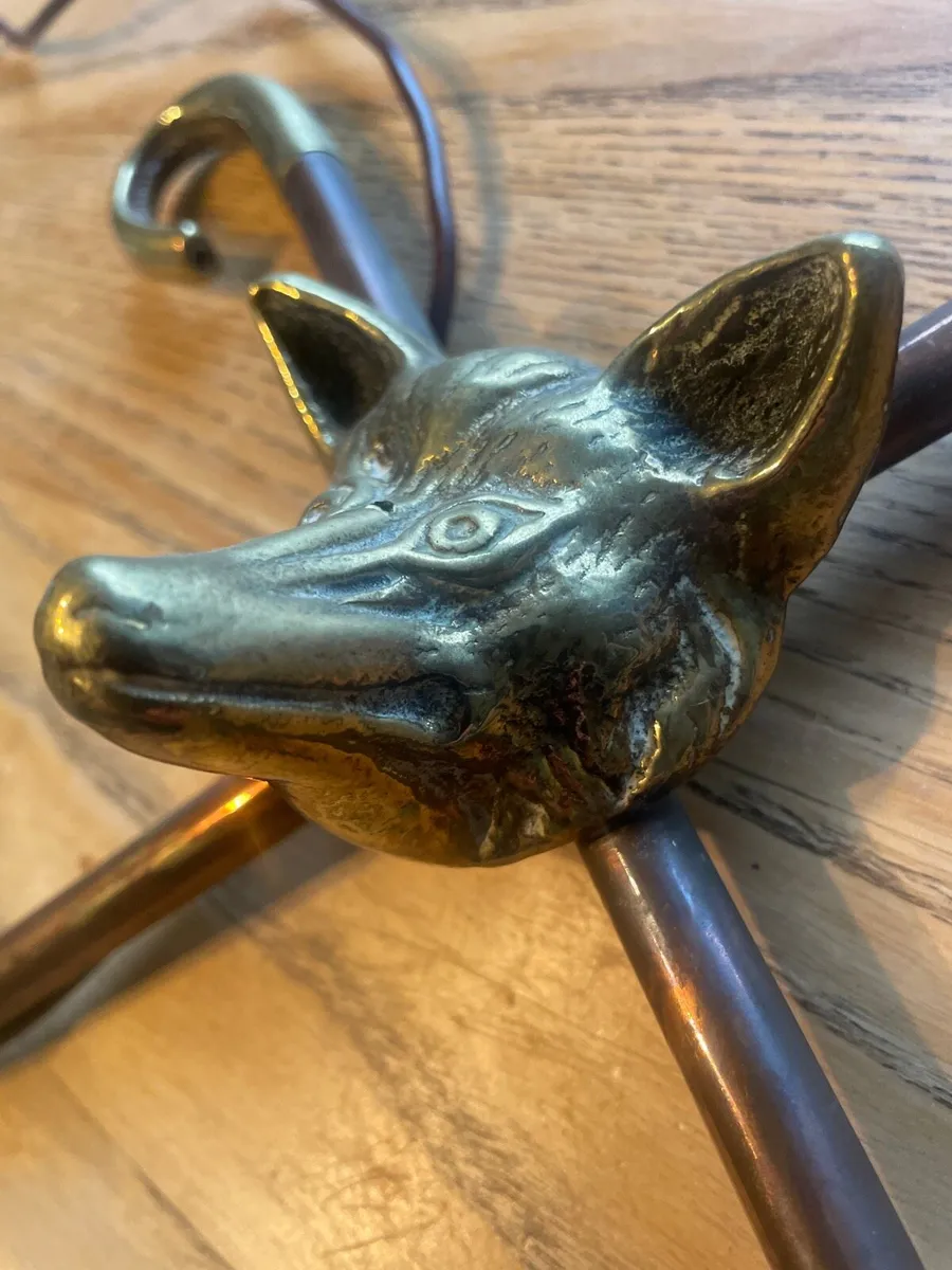 Brass Fox Wall Ornament - Image 3