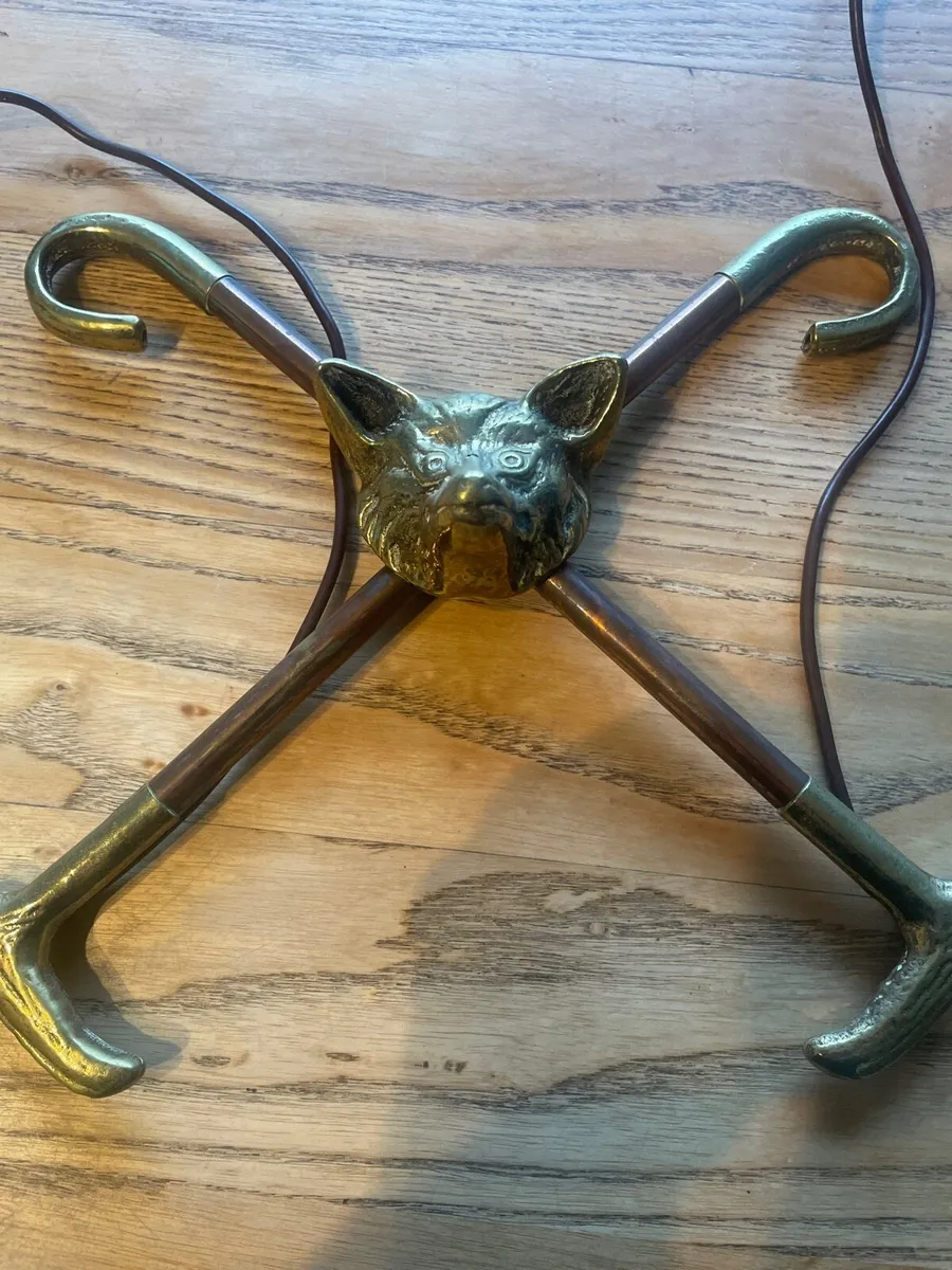 Brass Fox Wall Ornament - Image 4