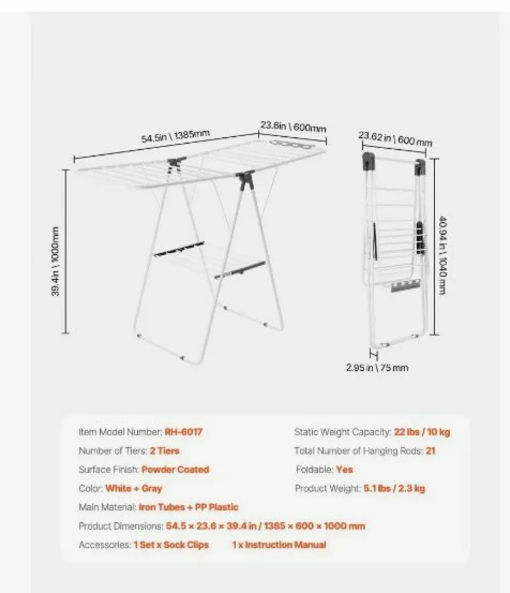 Clothes Drying Rack - Image 3