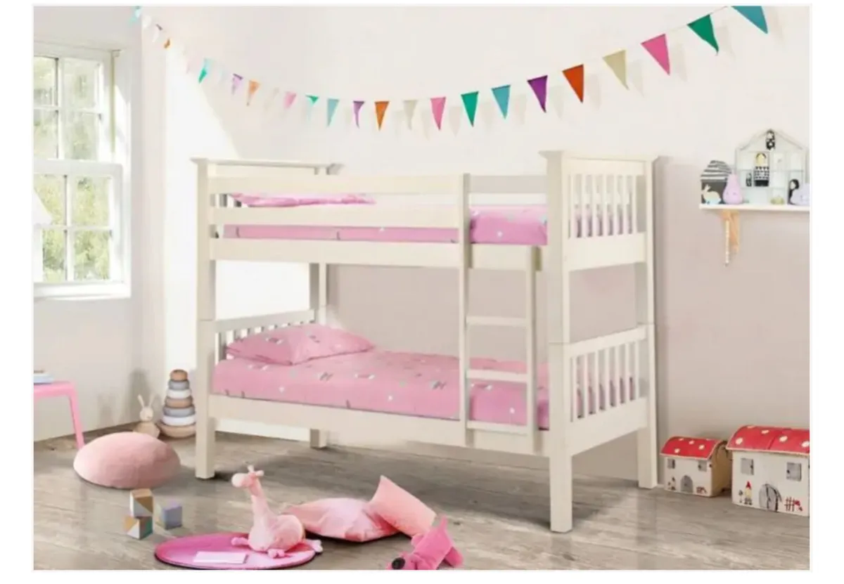 Cream bunk beds - Image 1