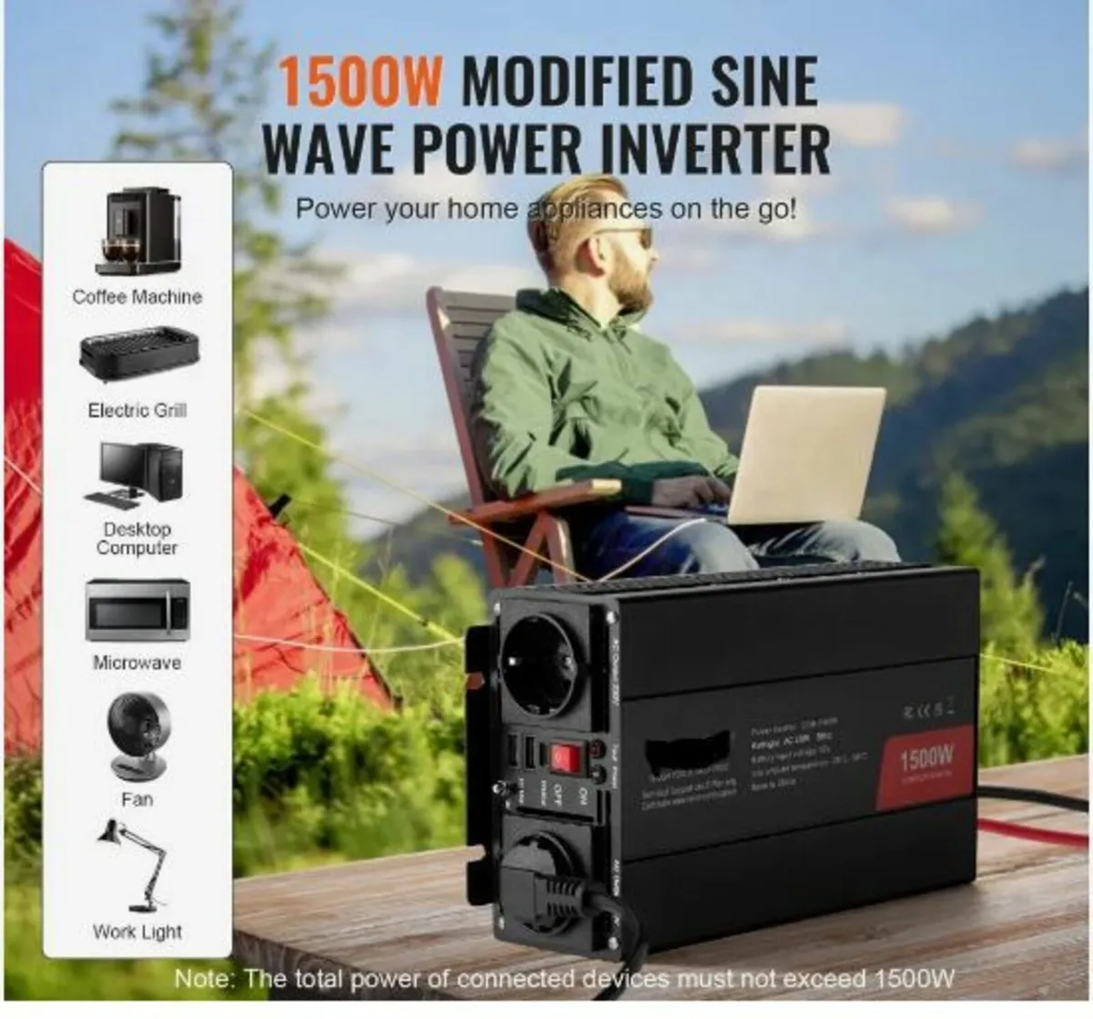 Modified Sine Wave Inverter, 1500W - Image 2