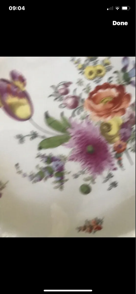 Antique Hand Painted Meissen Dish - Image 2