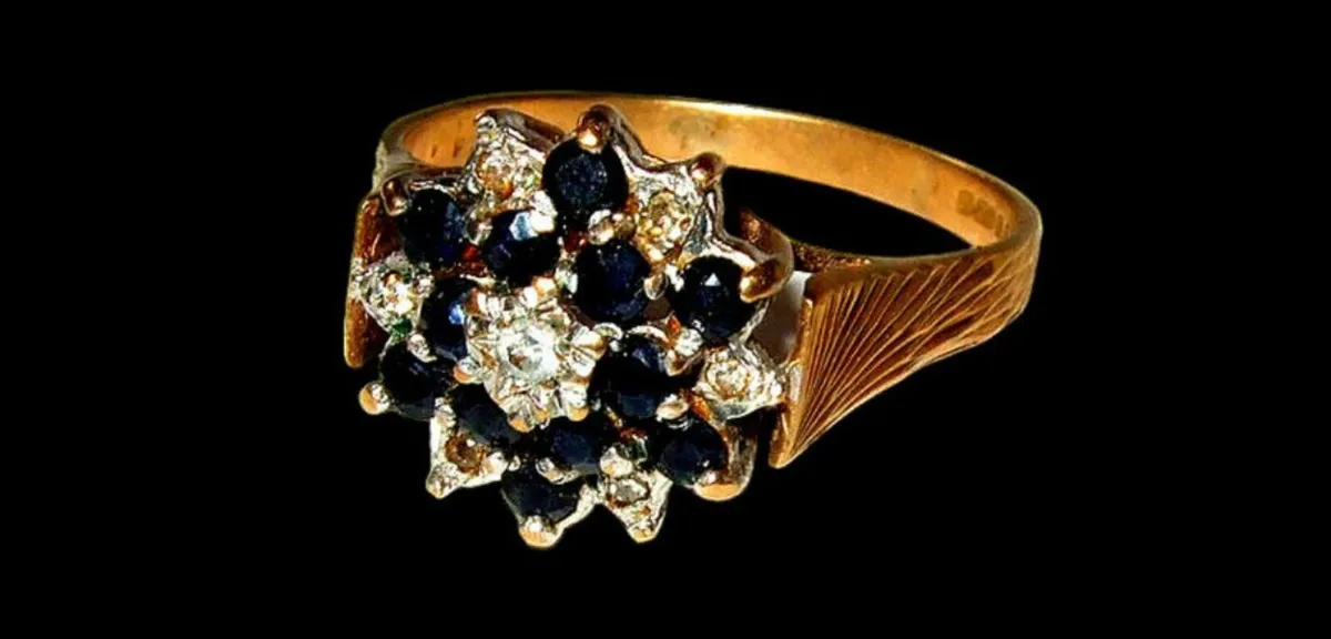 Vintage Hallmarked 14ct Gold/Diamond Cluster - Image 3