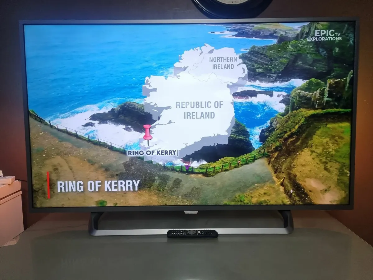 55" Philips Ambilight 4K HDR Smart LED TV - Image 2