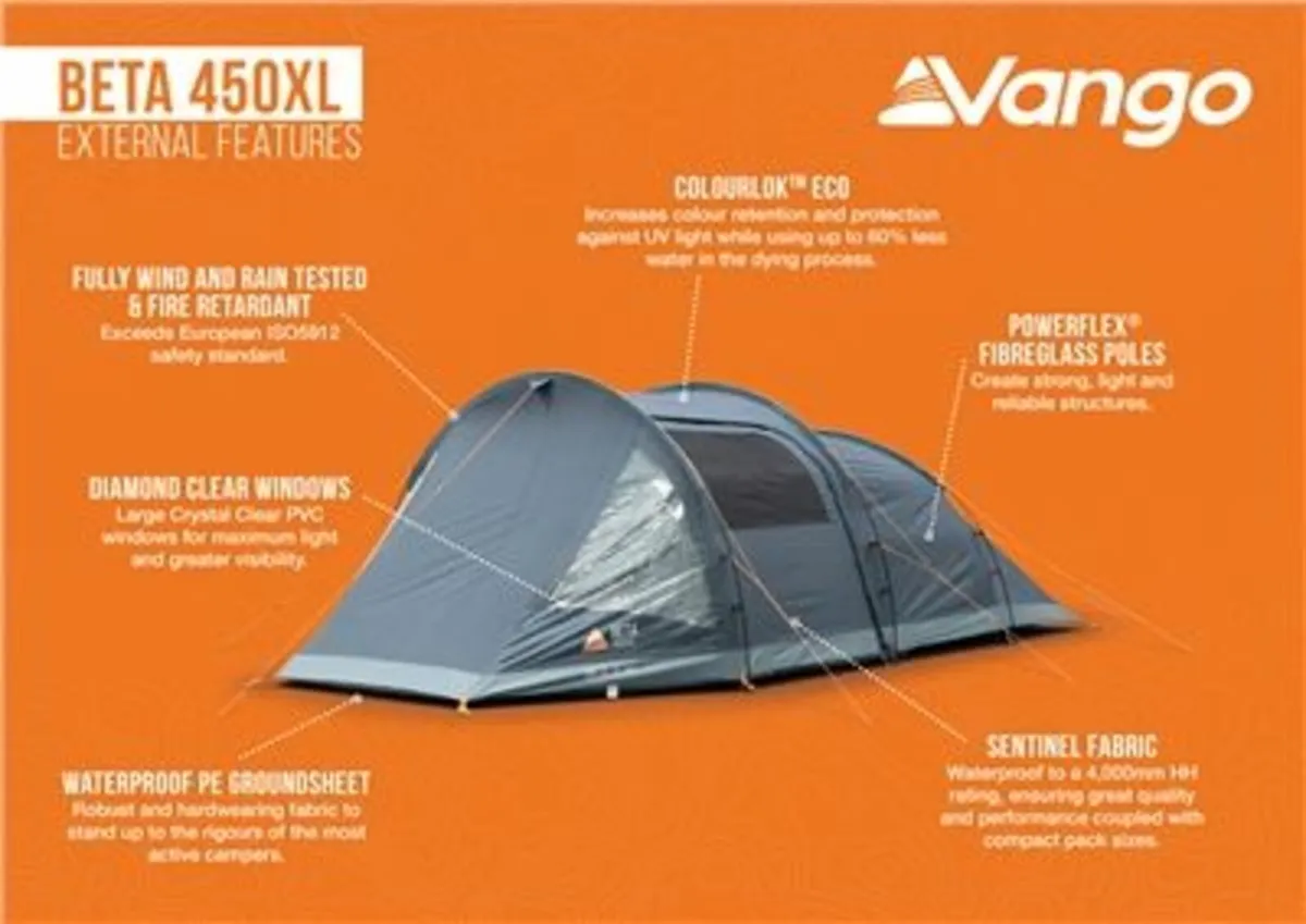 4 person tent Vango Beta 450Xl - Image 2