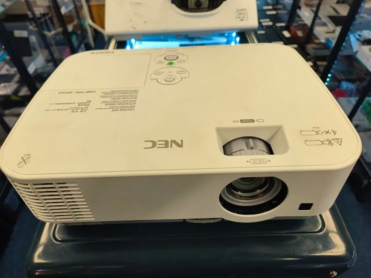 NEC ME301X 3000 Lumens 2X HDMI VGA XGA Office Home 3LCD Projector (Lamp Hours: 835) - Image 2