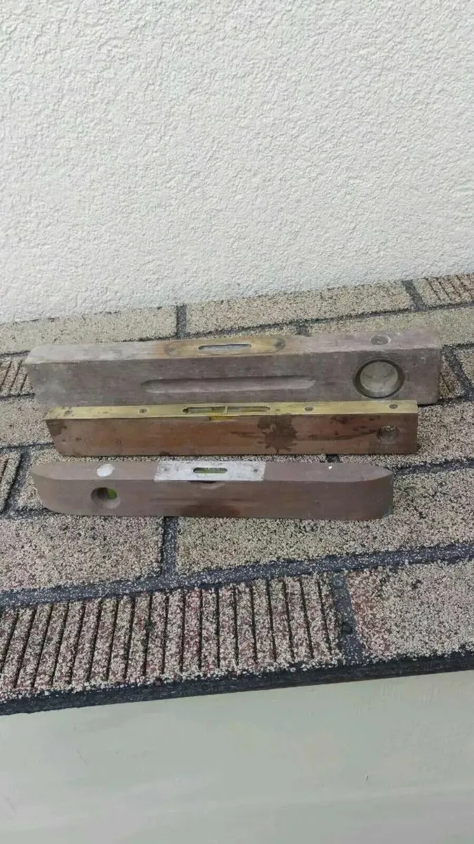 3. Antique wooden levels - Image 3