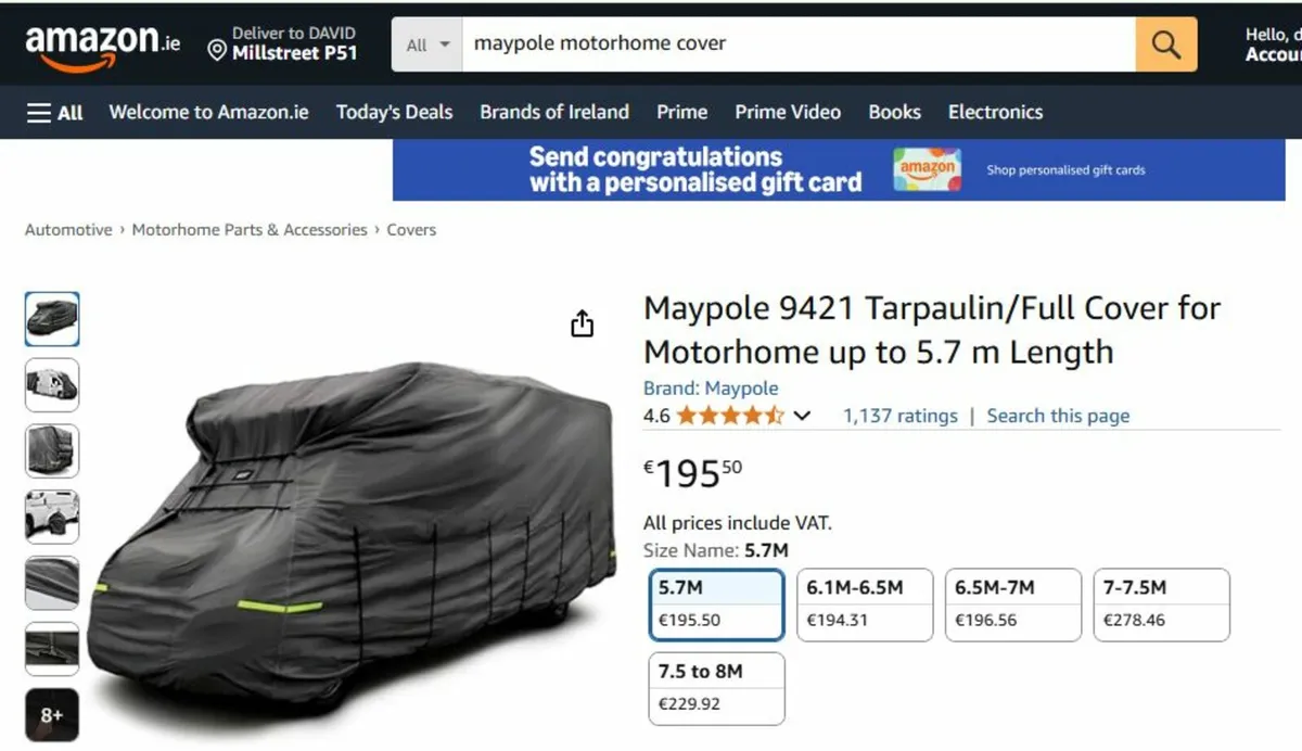 MOTORHOME COVER