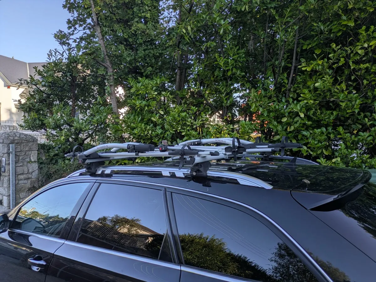 Roof Bars for Audi A6 Allroad plus x4 bike racks - Image 2