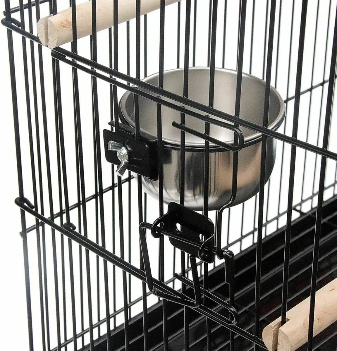 Bird Cage Large Wrought Iron Parrots & Small Birds - Image 3