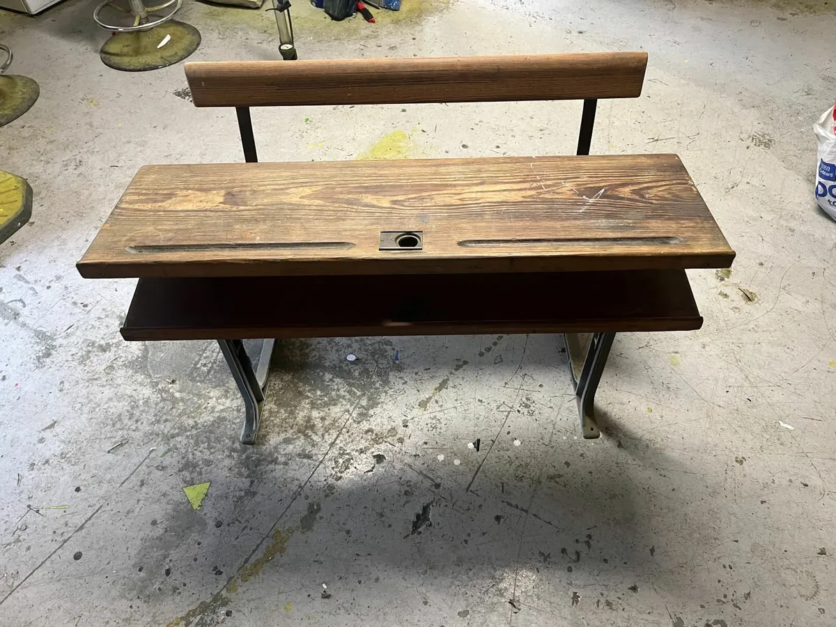 Antique School Bench - Image 2