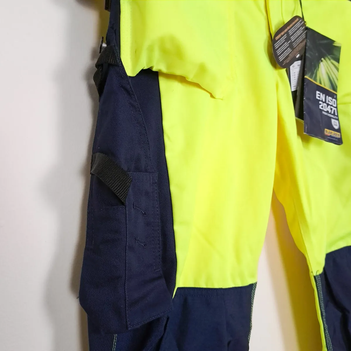 Blaklader High Visibility Yellow Work Trousers 34R - Image 2