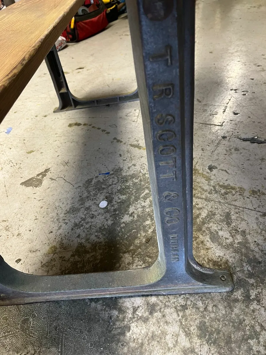 Antique School Bench - Image 4