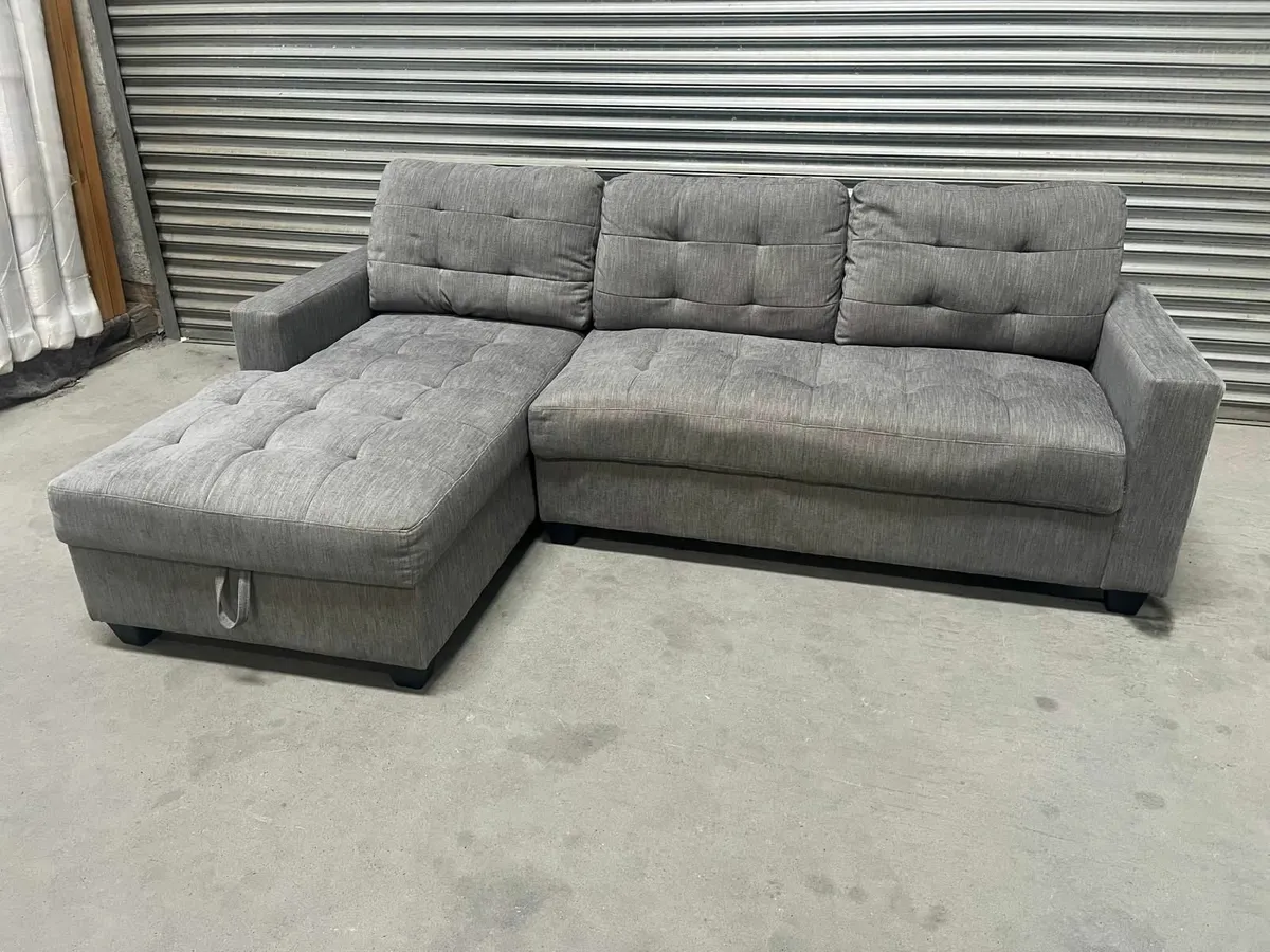 Springfield Grey Corner Sofa - Image 1