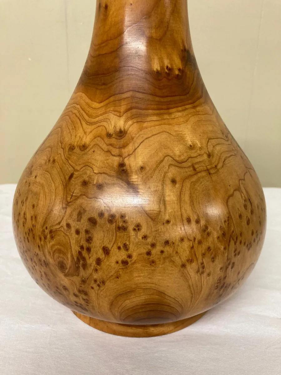 Handmade Burl Wood Vase - Image 3