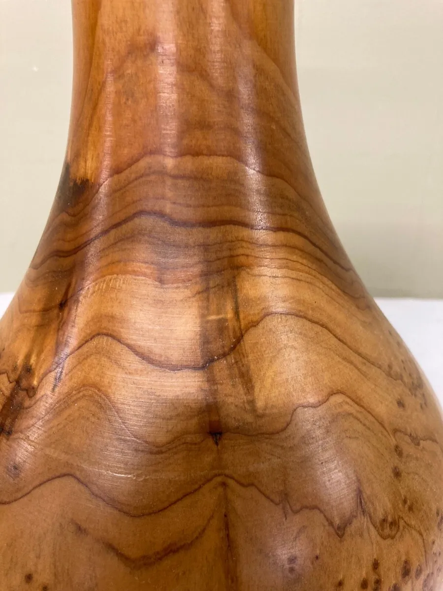 Handmade Burl Wood Vase - Image 4